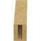 Ekena Millwork 3-inch W x 6-inch D x 10-inch H Del Monte Rough Cedar Woodgrain TimberThane Knee Brace, Primed BRCUR03X06X10DELRCPR - alternate 3